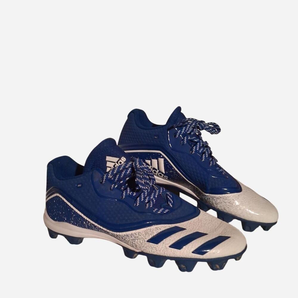 Adidas Men's Blue and White Footwear